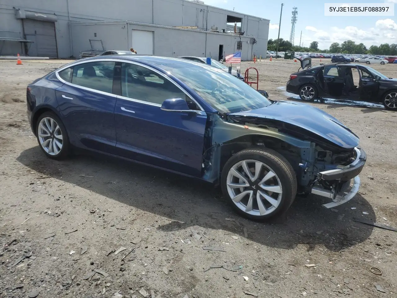 2018 Tesla Model 3 VIN: 5YJ3E1EB5JF088397 Lot: 62948845