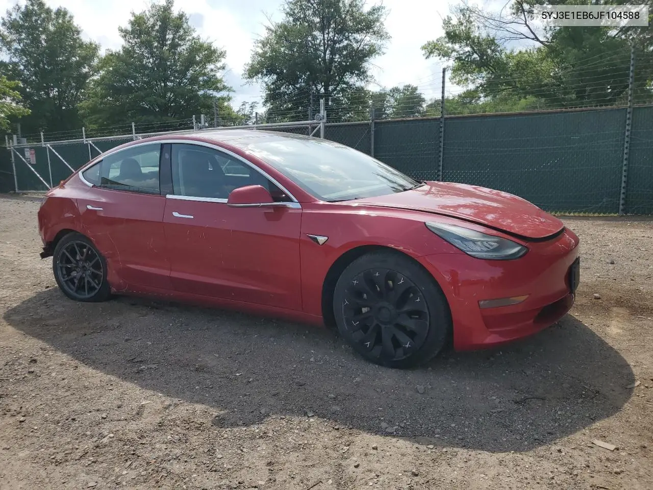 2018 Tesla Model 3 VIN: 5YJ3E1EB6JF104588 Lot: 62953665
