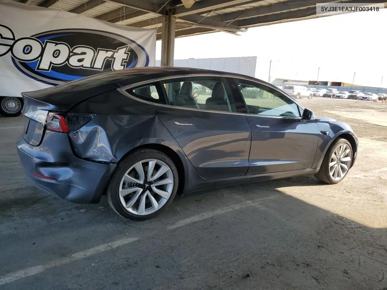 2018 Tesla Model 3 VIN: 5YJ3E1EA3JF003418 Lot: 62961845