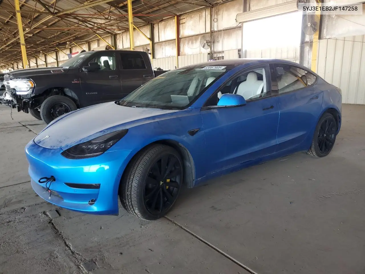 2018 Tesla Model 3 VIN: 5YJ3E1EB2JF147258 Lot: 63067905