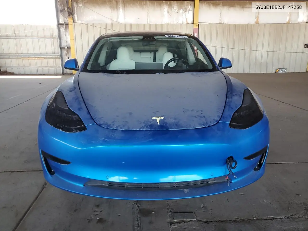 2018 Tesla Model 3 VIN: 5YJ3E1EB2JF147258 Lot: 63067905