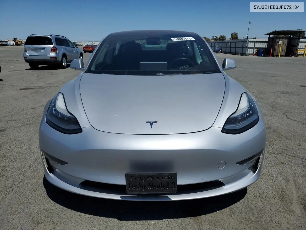 2018 Tesla Model 3 VIN: 5YJ3E1EB3JF072134 Lot: 63080615