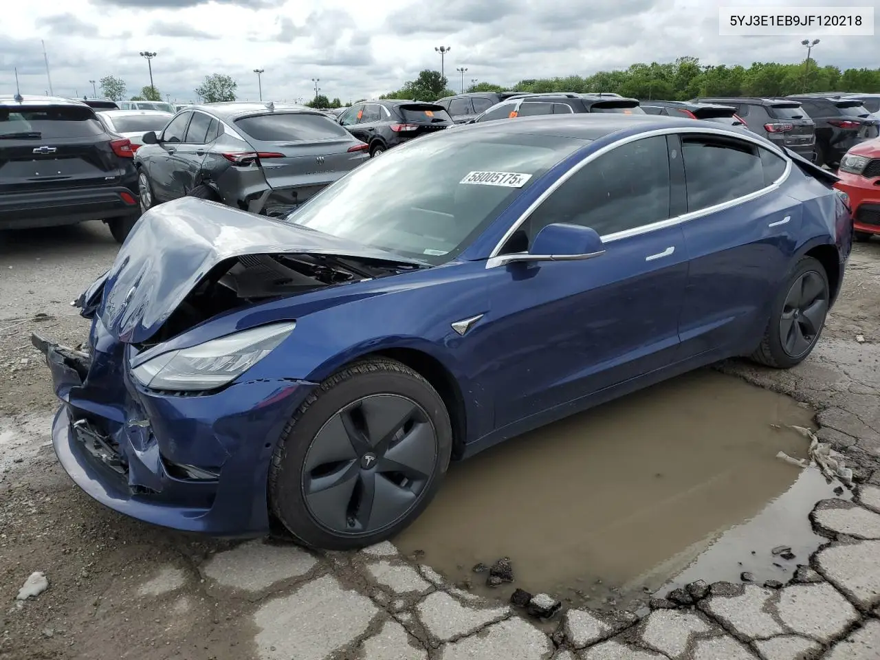2018 Tesla Model 3 VIN: 5YJ3E1EB9JF120218 Lot: 63093235