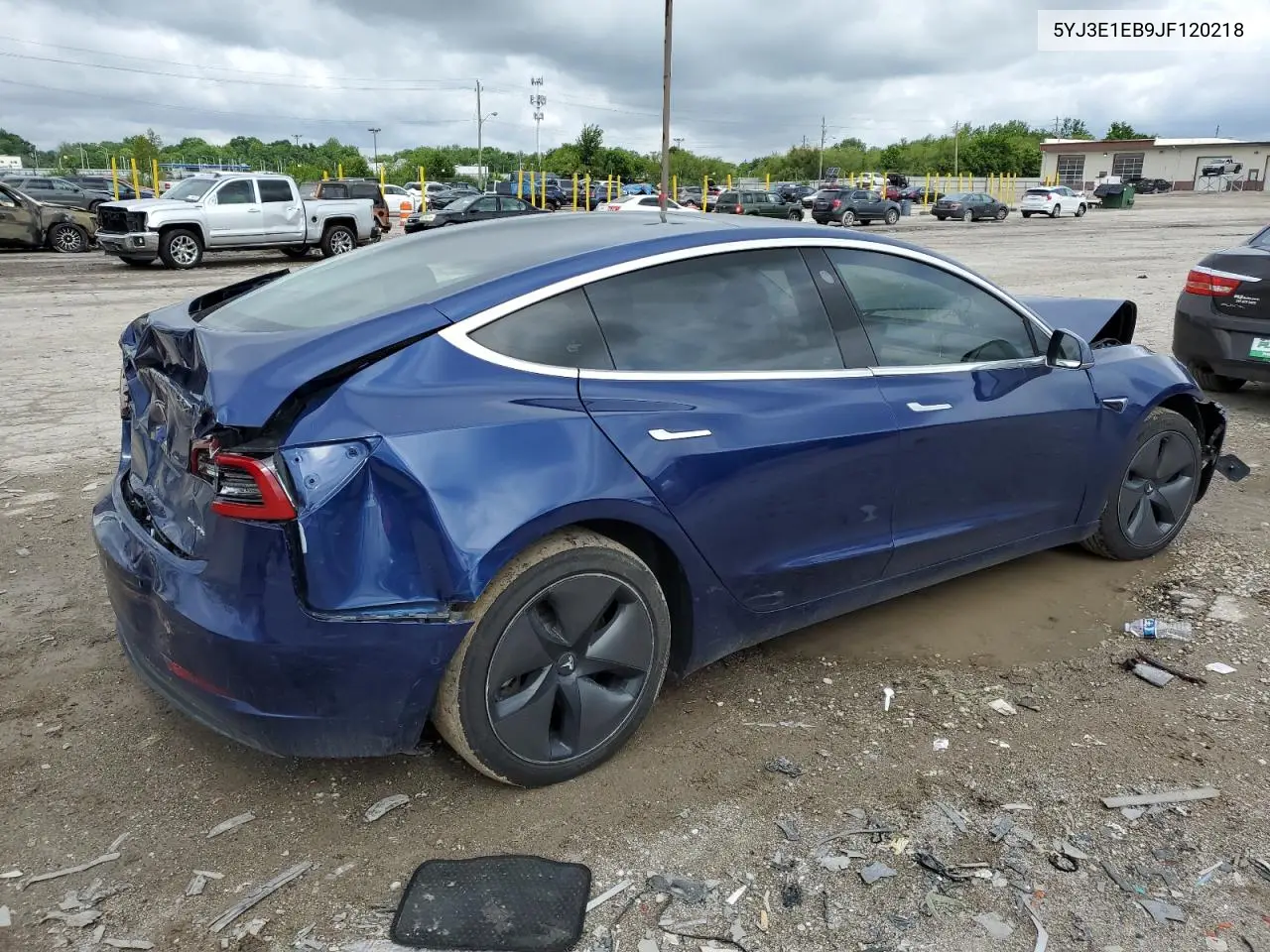 2018 Tesla Model 3 VIN: 5YJ3E1EB9JF120218 Lot: 63093235
