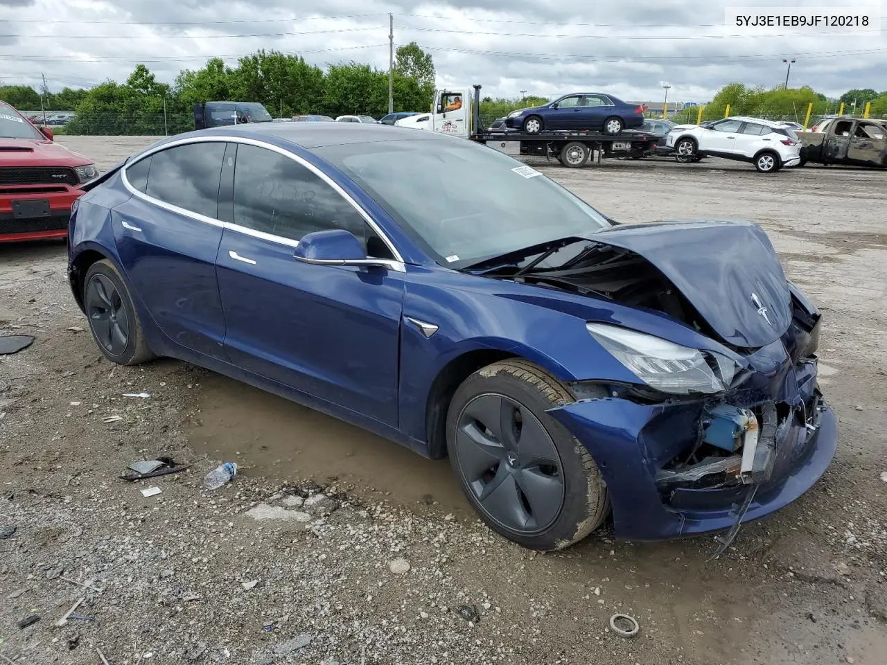 2018 Tesla Model 3 VIN: 5YJ3E1EB9JF120218 Lot: 63093235
