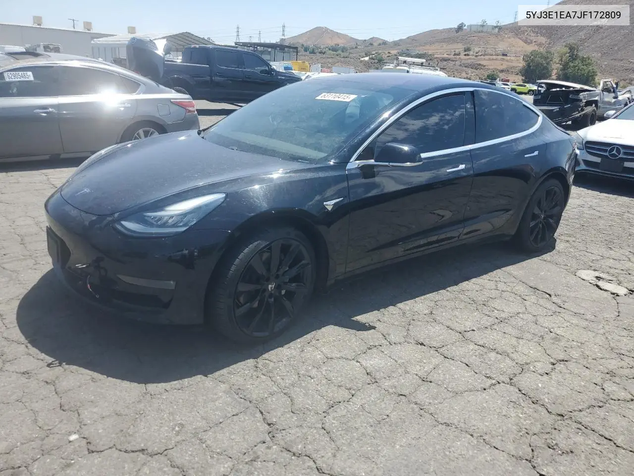 2018 Tesla Model 3 VIN: 5YJ3E1EA7JF172809 Lot: 63110415