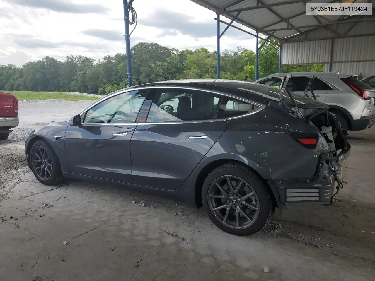 2018 Tesla Model 3 VIN: 5YJ3E1EB7JF119424 Lot: 63414375