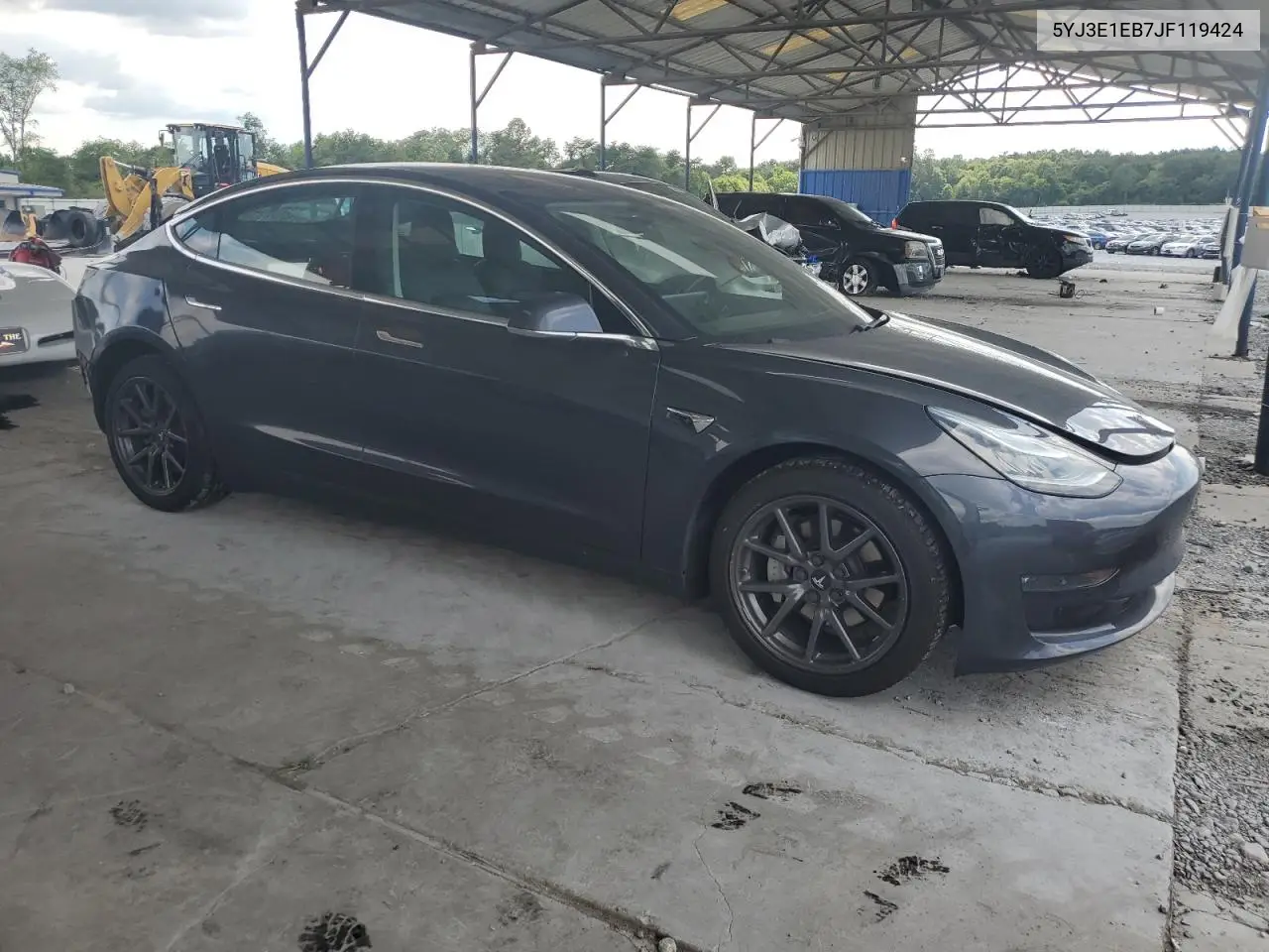 2018 Tesla Model 3 VIN: 5YJ3E1EB7JF119424 Lot: 63414375