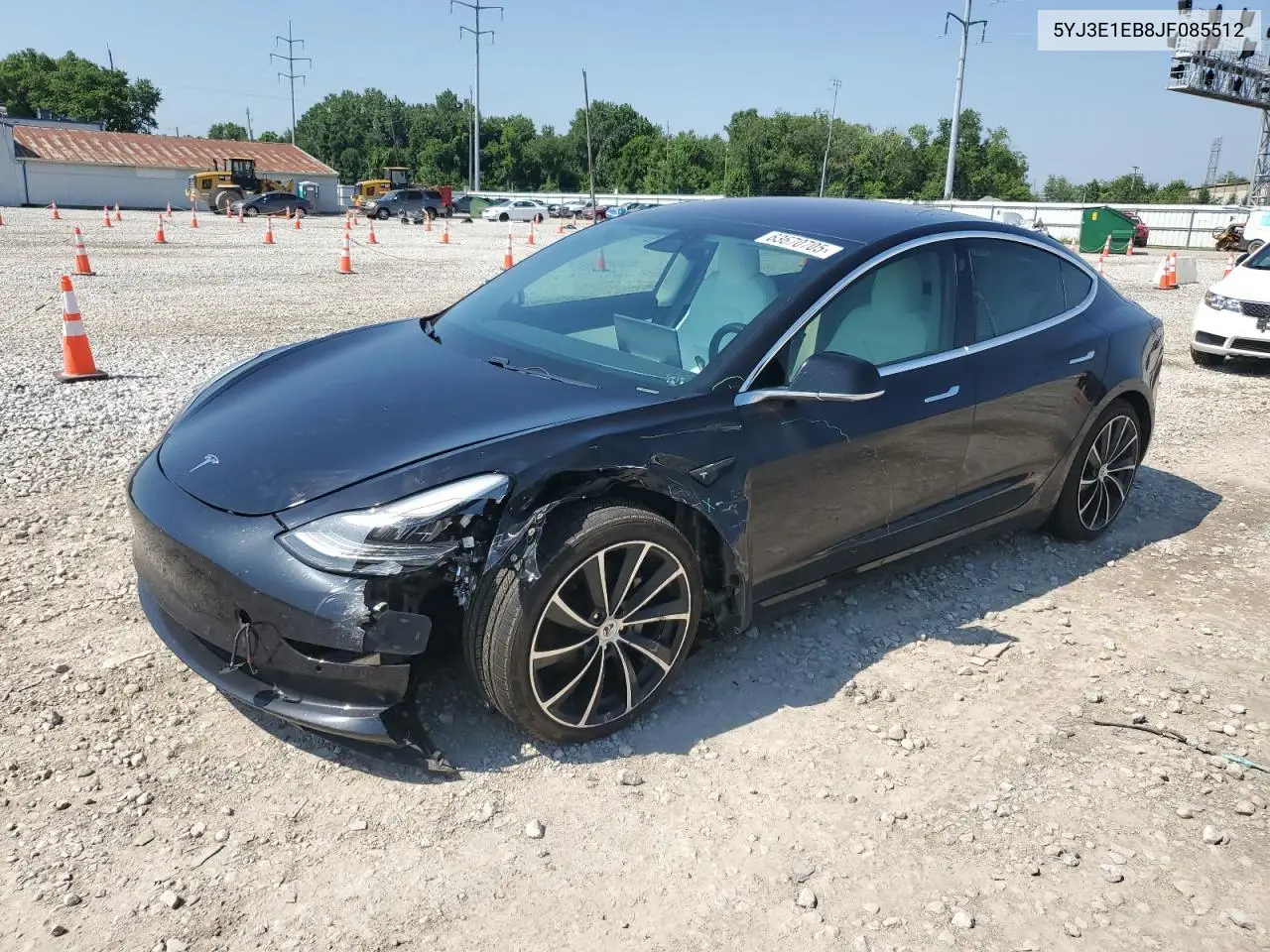 2018 Tesla Model 3 VIN: 5YJ3E1EB8JF085512 Lot: 63670705