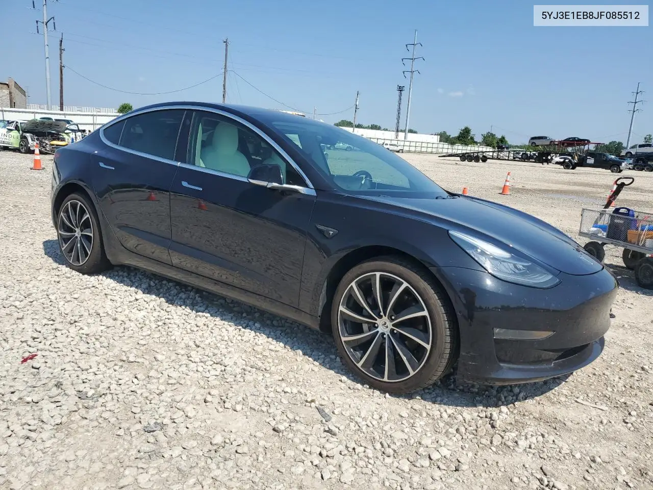2018 Tesla Model 3 VIN: 5YJ3E1EB8JF085512 Lot: 63670705