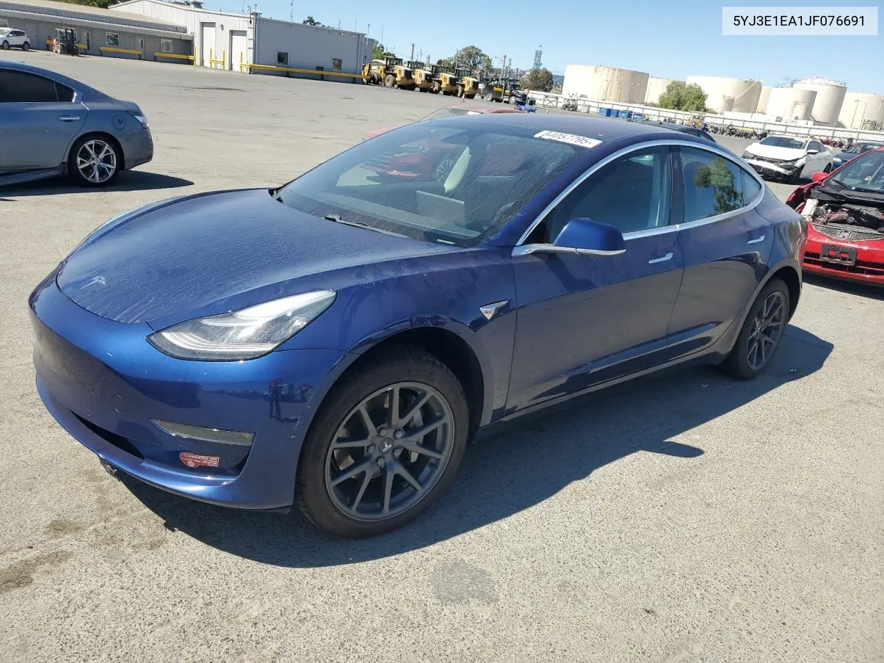2018 Tesla Model 3 VIN: 5YJ3E1EA1JF076691 Lot: 64057795