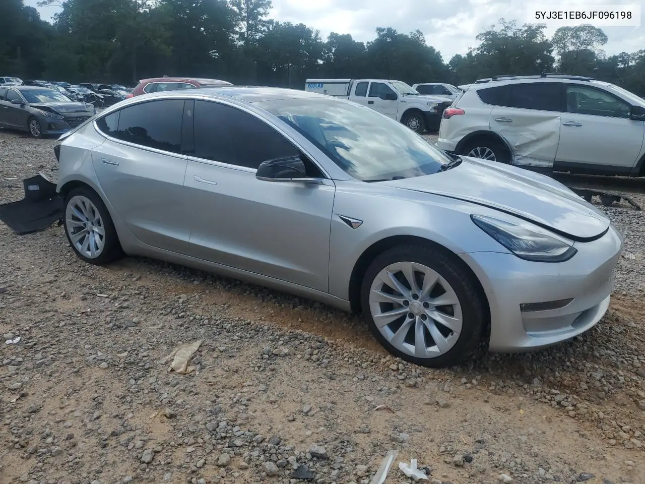 2018 Tesla Model 3 VIN: 5YJ3E1EB6JF096198 Lot: 64338595