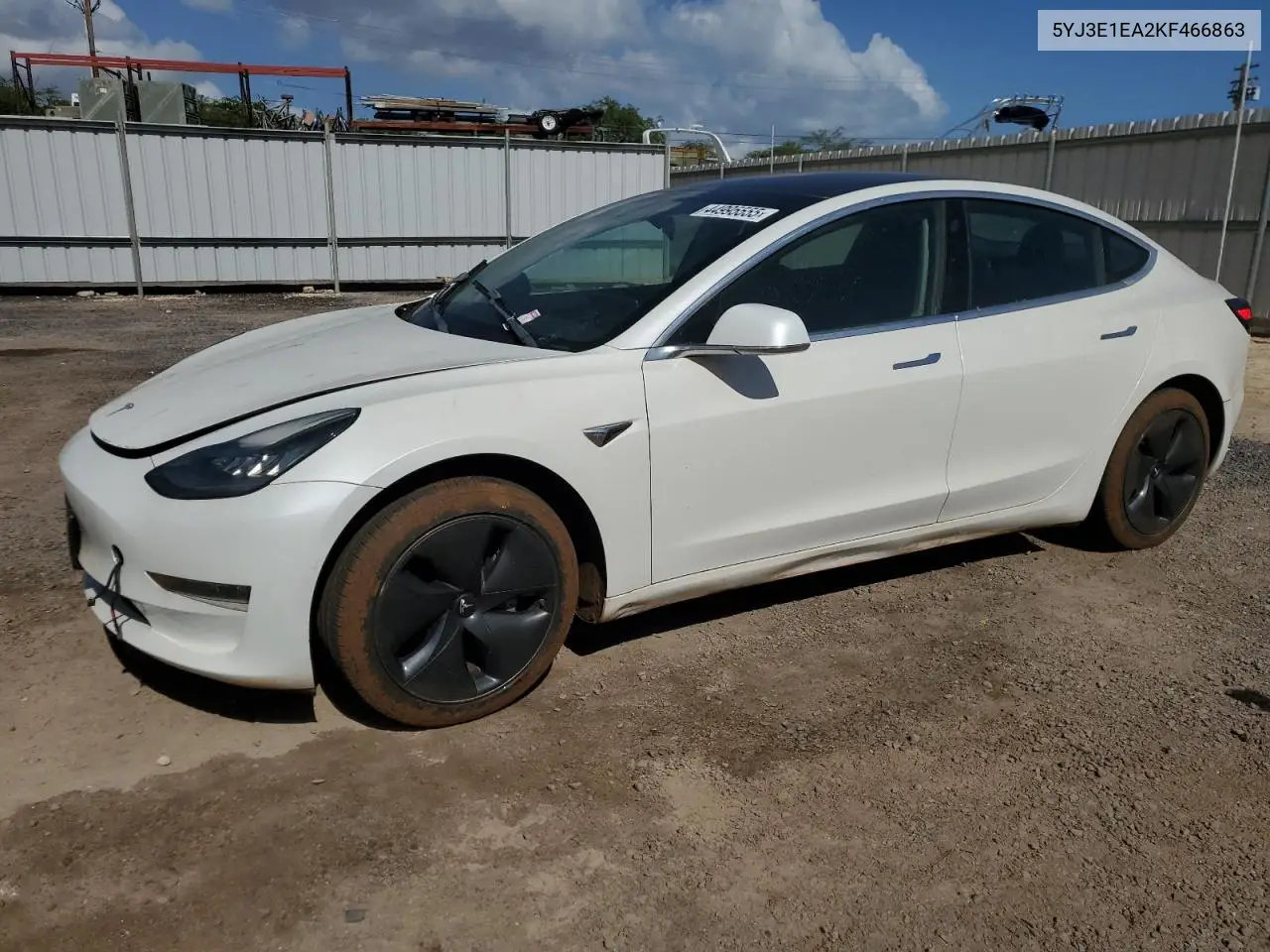 2019 Tesla Model 3 VIN: 5YJ3E1EA2KF466863 Lot: 44995555