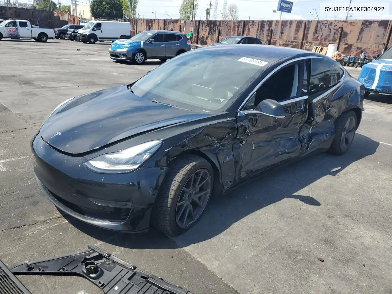 5yj3e1ea5kf304922 5YJ3E1EA5KF304922 2019 Tesla Model 3