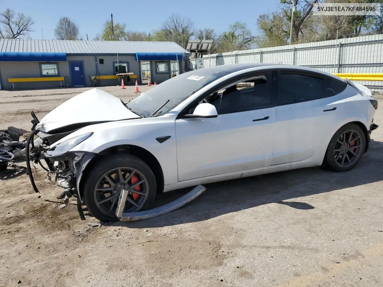 2019 Tesla Model 3 VIN: 5YJ3E1EA7KF484596 Lot: 52517865