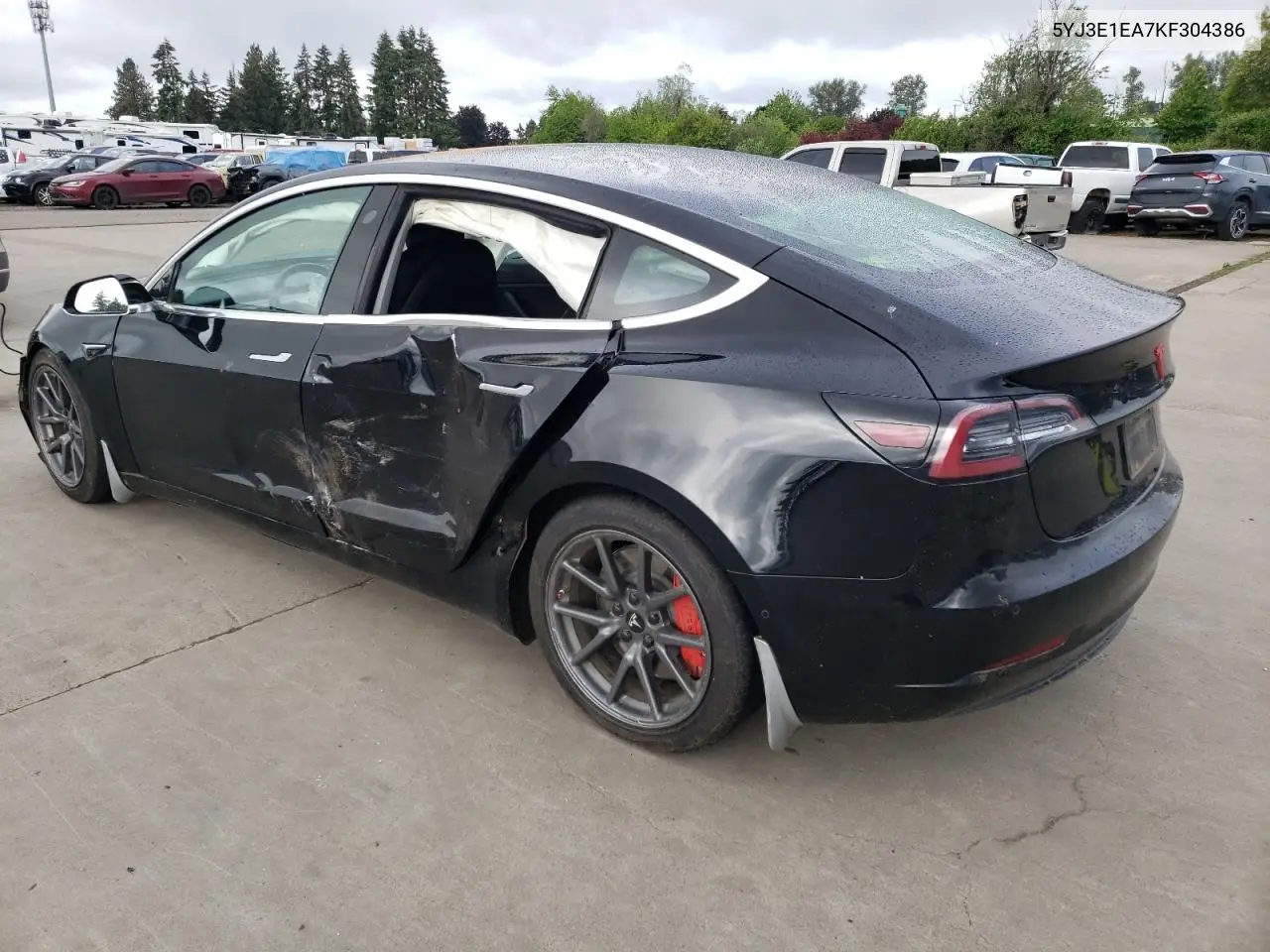 2019 Tesla Model 3 VIN: 5YJ3E1EA7KF304386 Lot: 56880055