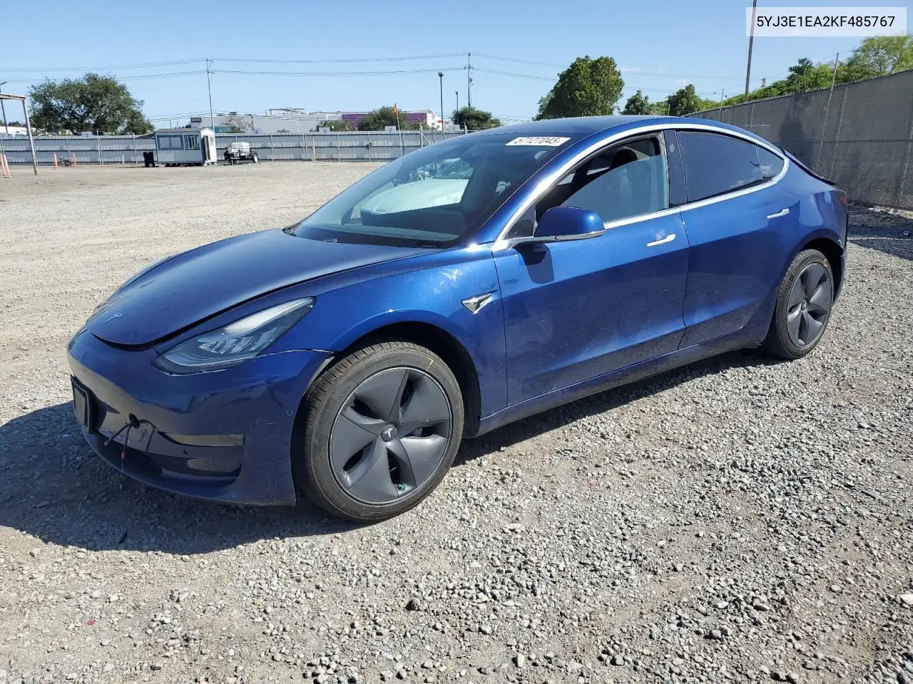 2019 Tesla Model 3 VIN: 5YJ3E1EA2KF485767 Lot: 57127045