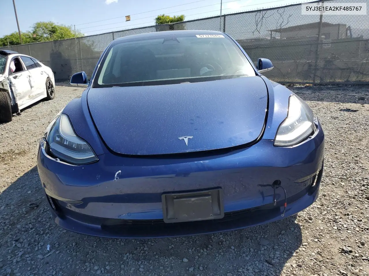 2019 Tesla Model 3 VIN: 5YJ3E1EA2KF485767 Lot: 57127045