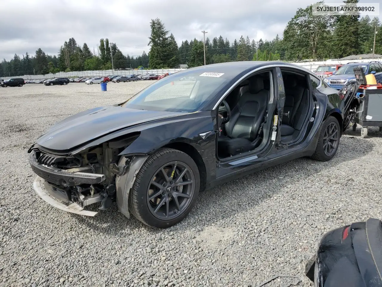 2019 Tesla Model 3 VIN: 5YJ3E1EA7KF398902 Lot: 59399995