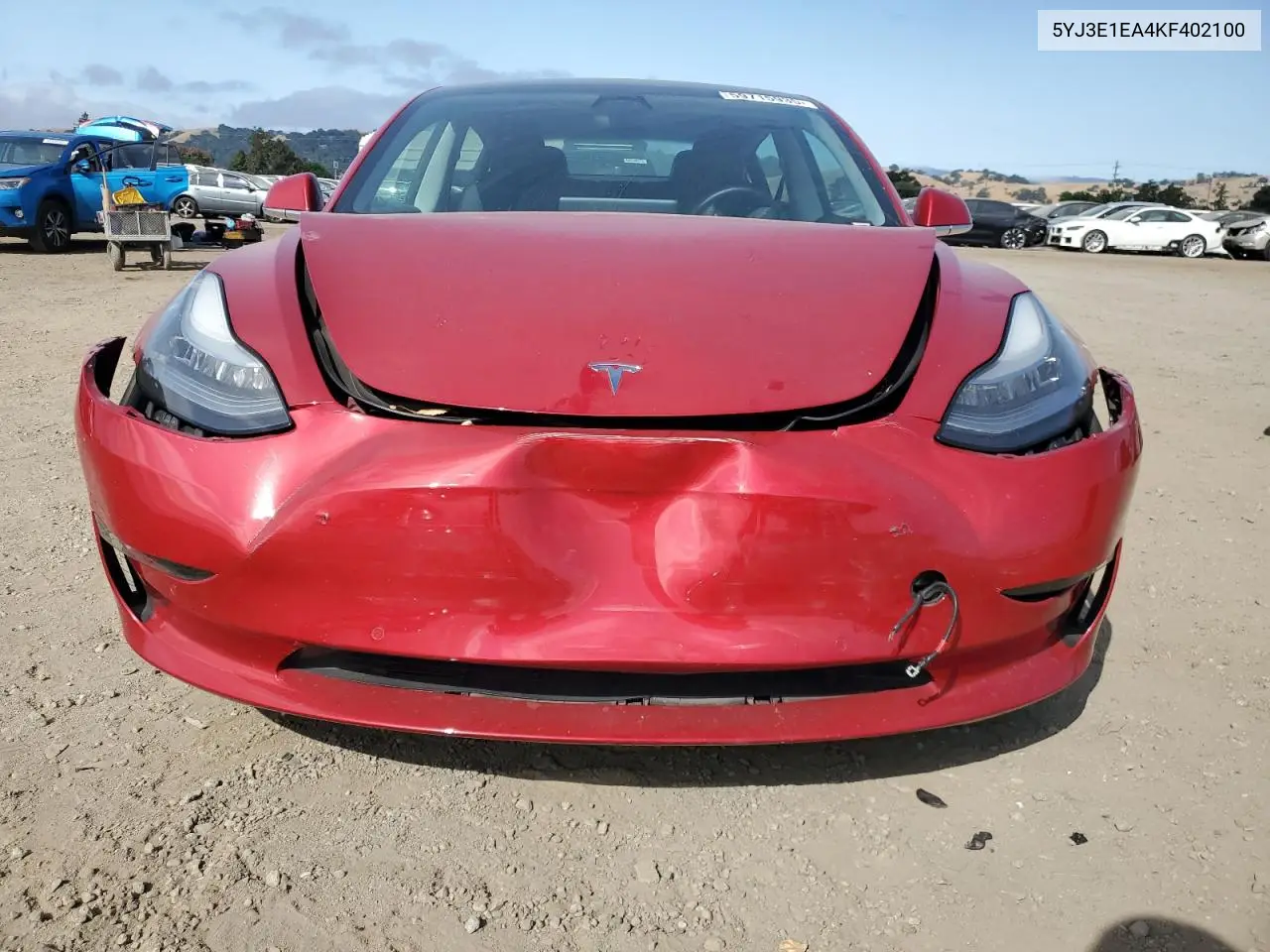 2019 Tesla Model 3 VIN: 5YJ3E1EA4KF402100 Lot: 59715935