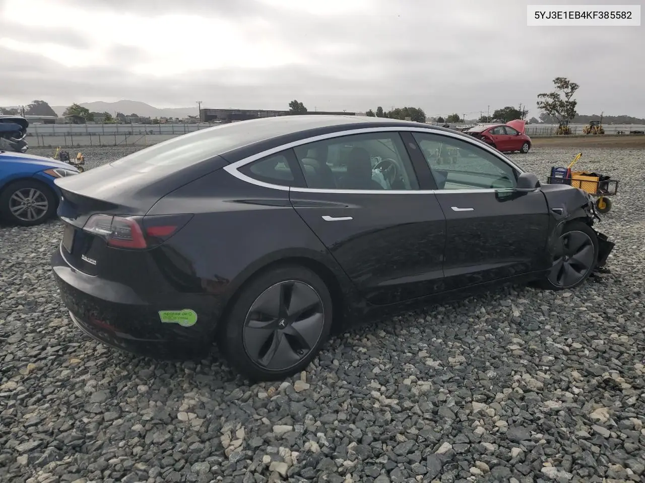 2019 Tesla Model 3 VIN: 5YJ3E1EB4KF385582 Lot: 60819995