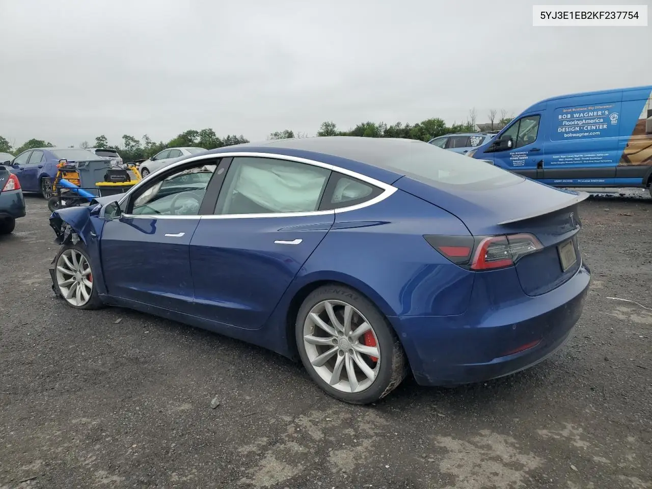 2019 Tesla Model 3 VIN: 5YJ3E1EB2KF237754 Lot: 61087695