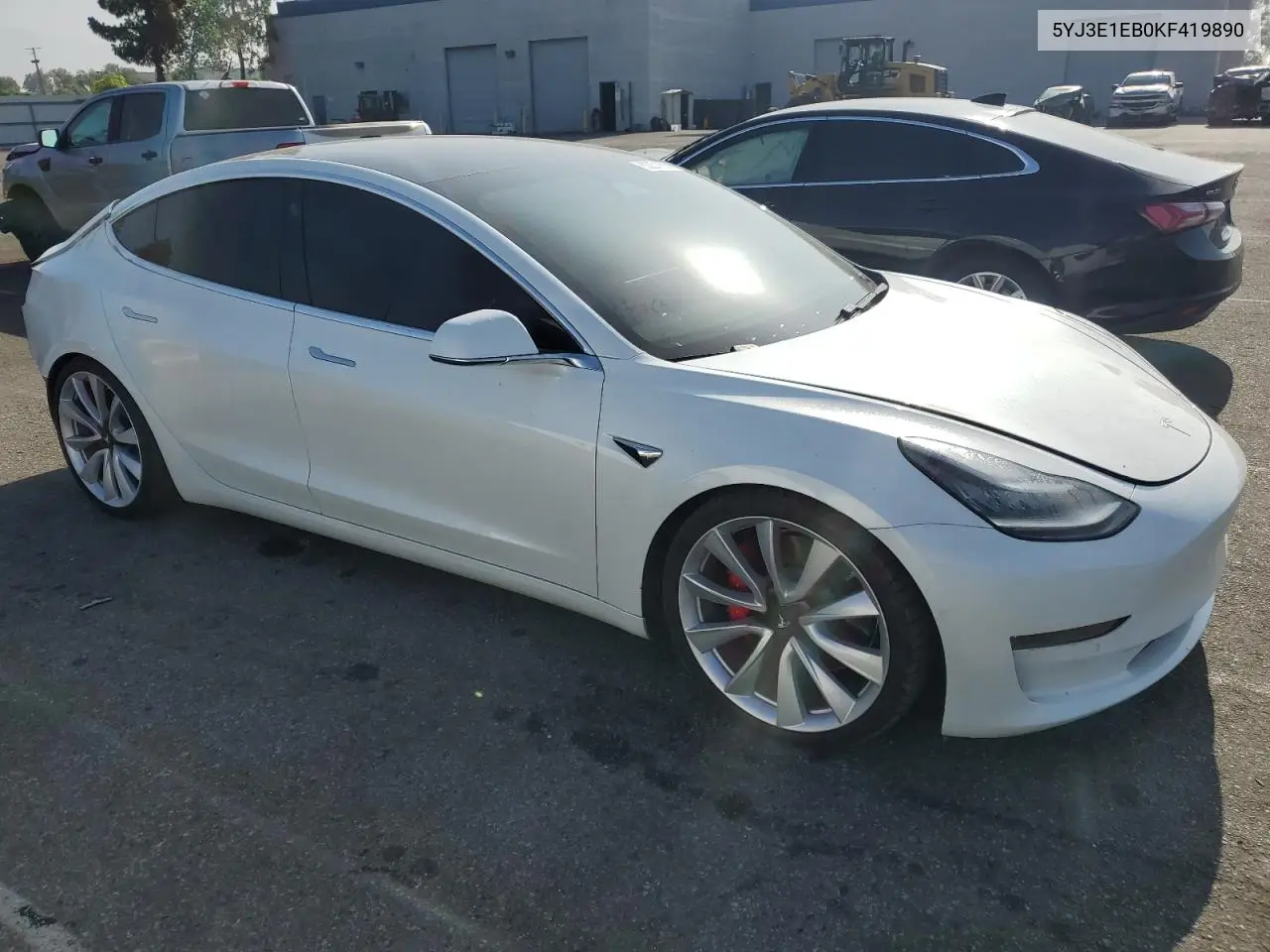 2019 Tesla Model 3 VIN: 5YJ3E1EB0KF419890 Lot: 62201855