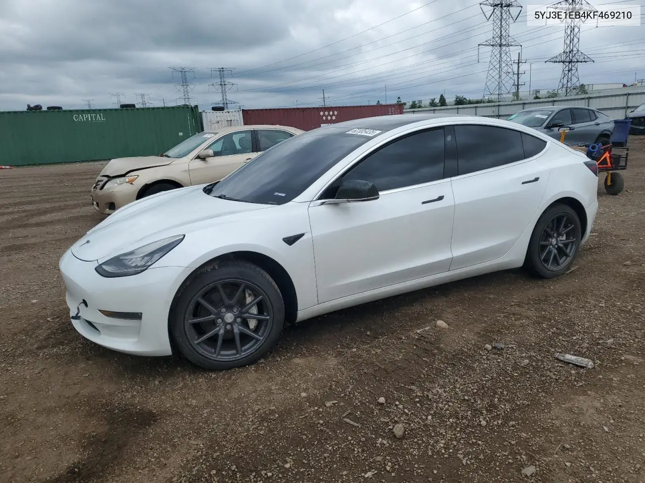 2019 Tesla Model 3 VIN: 5YJ3E1EB4KF469210 Lot: 62305435