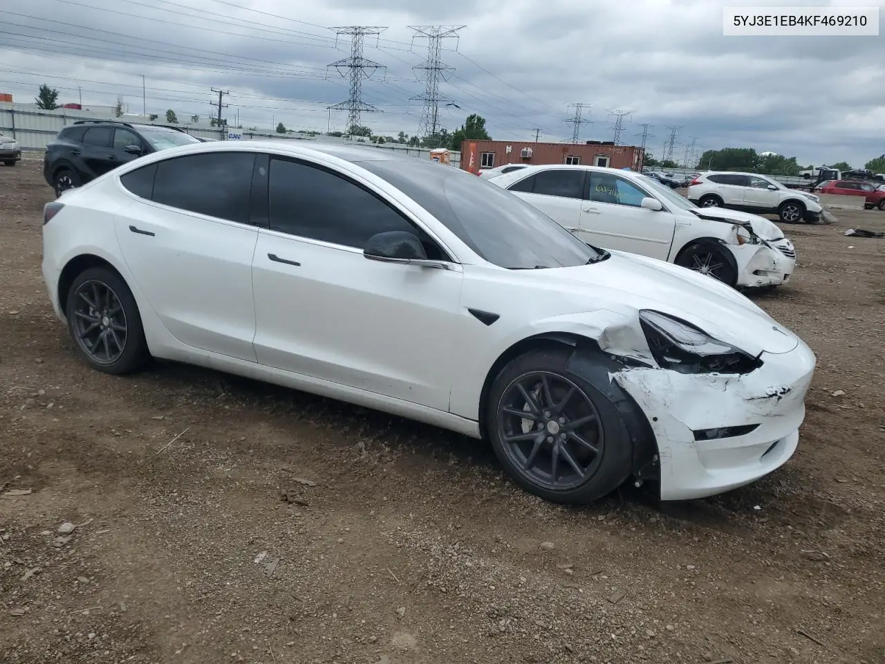 2019 Tesla Model 3 VIN: 5YJ3E1EB4KF469210 Lot: 62305435