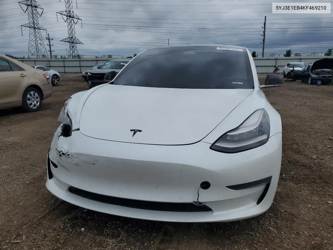 2019 Tesla Model 3 VIN: 5YJ3E1EB4KF469210 Lot: 62305435