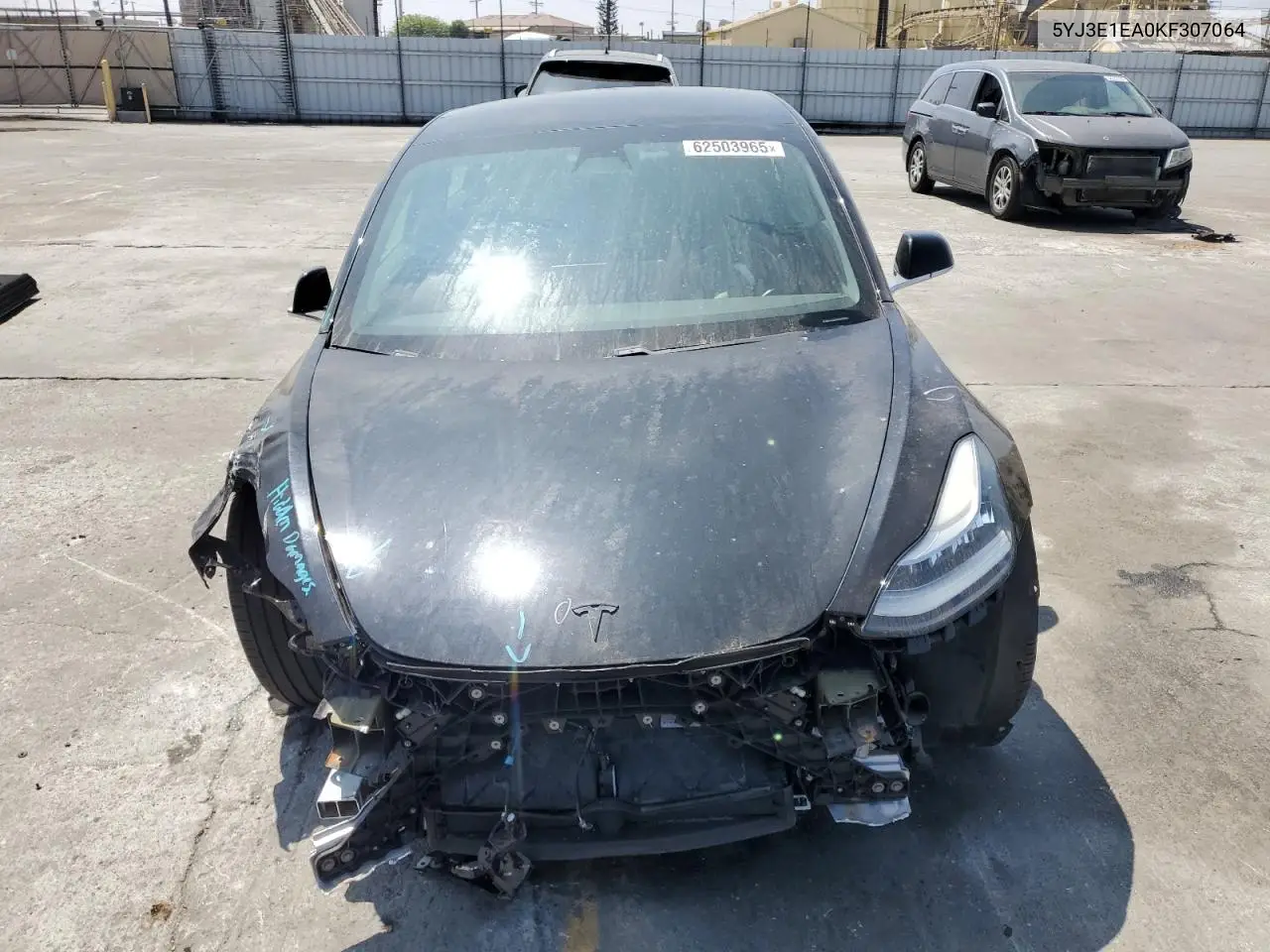 2019 Tesla Model 3 VIN: 5YJ3E1EA0KF307064 Lot: 62503965