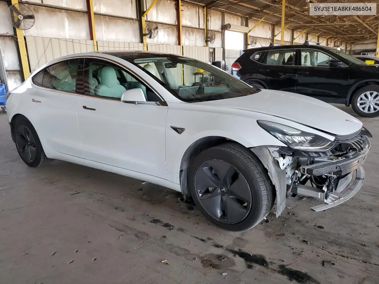 2019 Tesla Model 3 VIN: 5YJ3E1EA8KF486504 Lot: 62512825