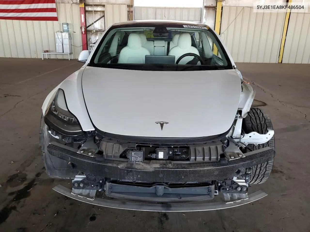 2019 Tesla Model 3 VIN: 5YJ3E1EA8KF486504 Lot: 62512825