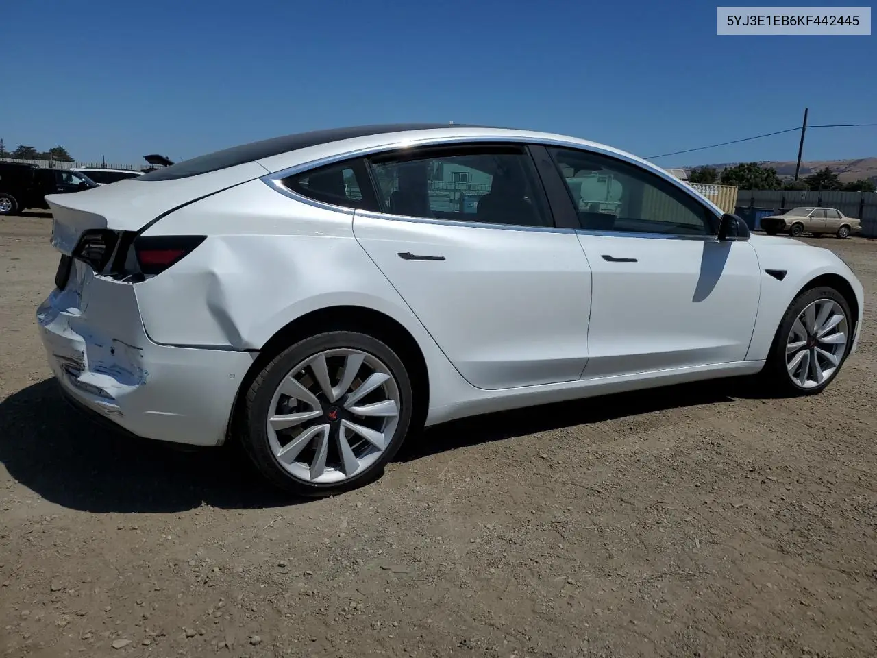 2019 Tesla Model 3 VIN: 5YJ3E1EB6KF442445 Lot: 62646565