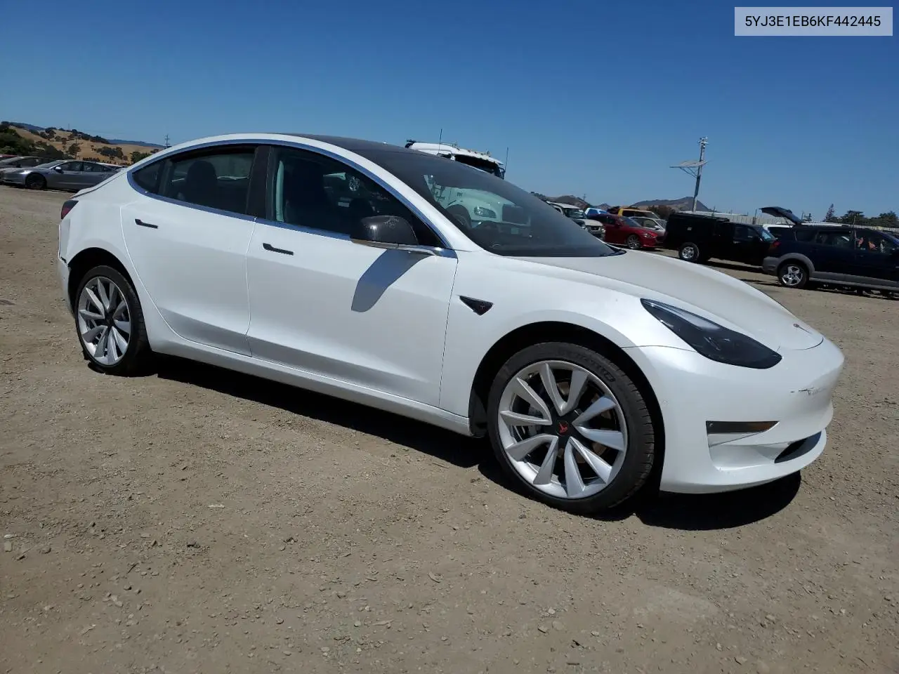 2019 Tesla Model 3 VIN: 5YJ3E1EB6KF442445 Lot: 62646565