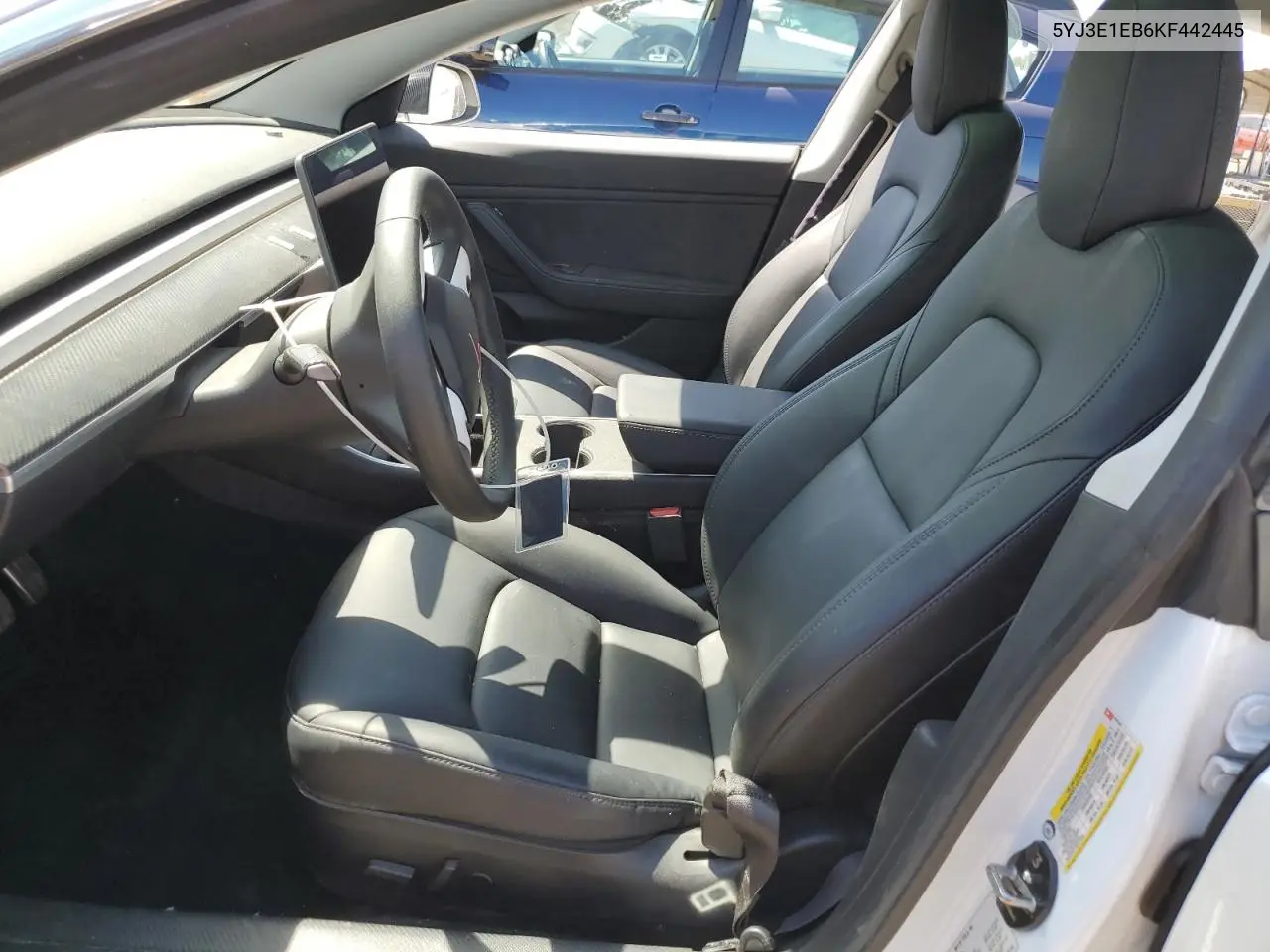 2019 Tesla Model 3 VIN: 5YJ3E1EB6KF442445 Lot: 62646565
