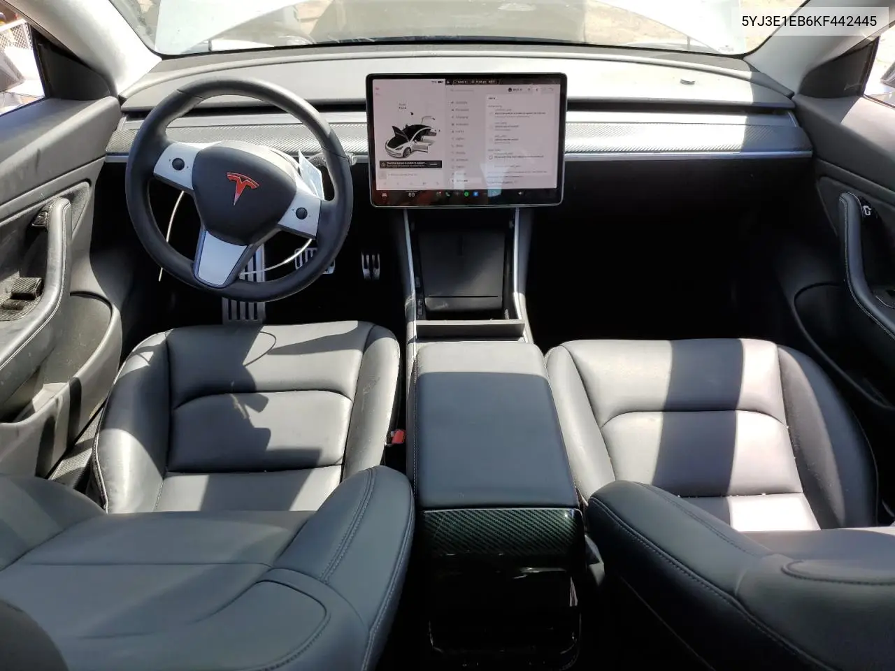 2019 Tesla Model 3 VIN: 5YJ3E1EB6KF442445 Lot: 62646565