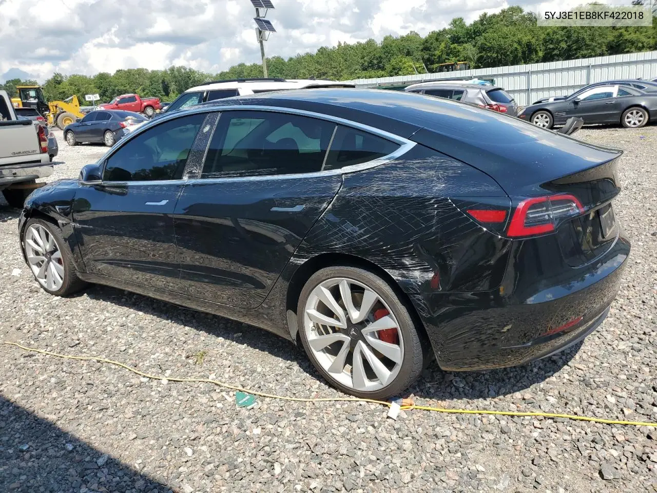 2019 Tesla Model 3 VIN: 5YJ3E1EB8KF422018 Lot: 62728825
