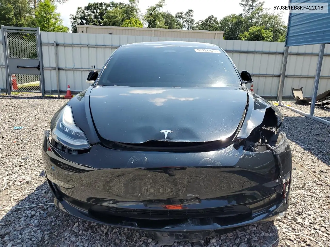 2019 Tesla Model 3 VIN: 5YJ3E1EB8KF422018 Lot: 62728825