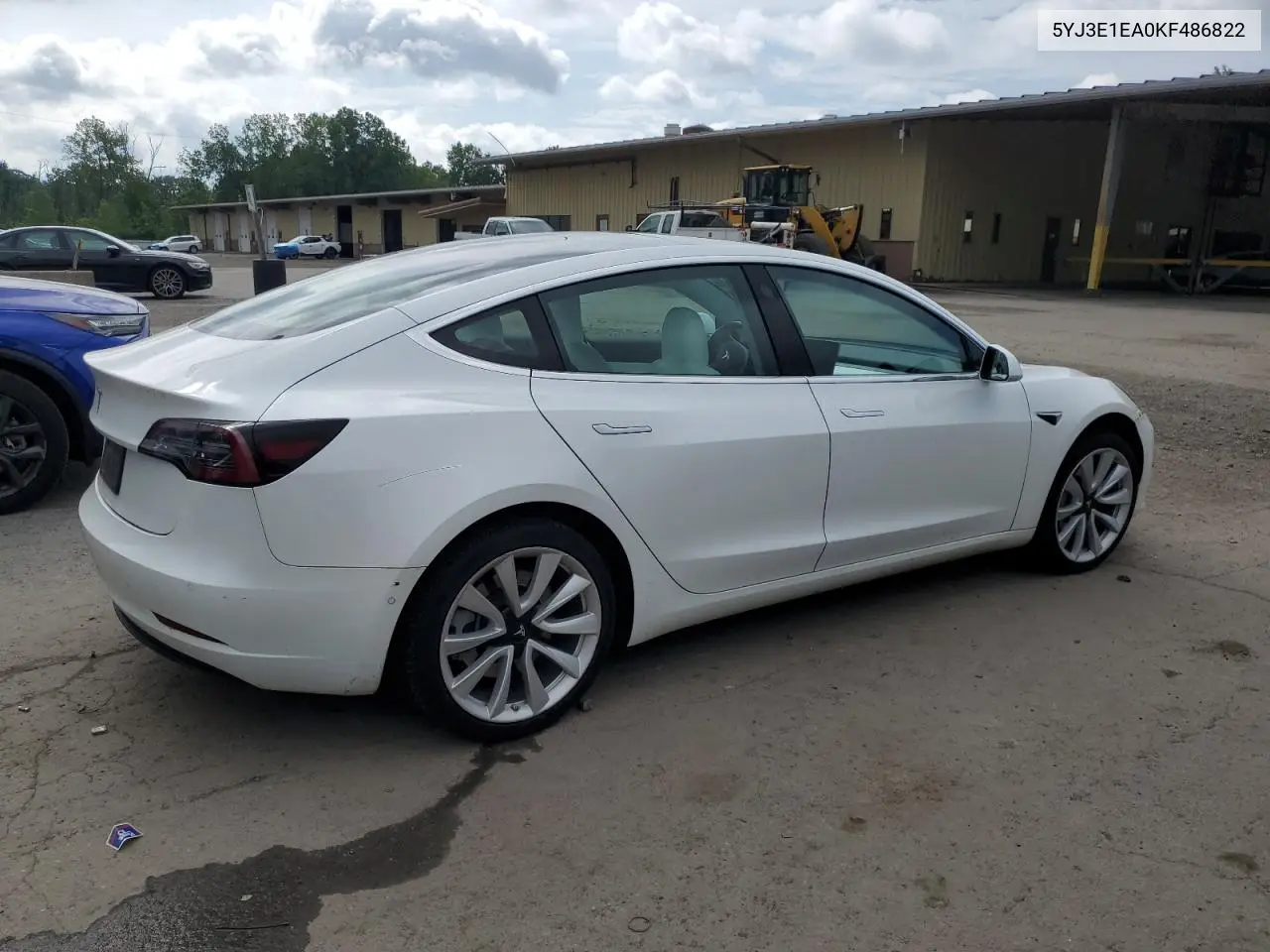 2019 Tesla Model 3 VIN: 5YJ3E1EA0KF486822 Lot: 62932885