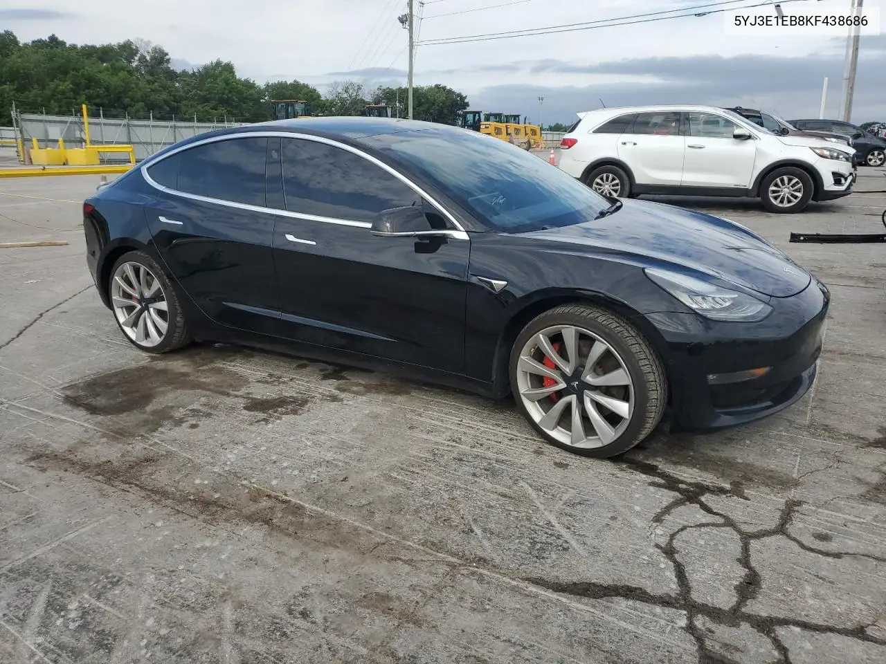 2019 Tesla Model 3 VIN: 5YJ3E1EB8KF438686 Lot: 62995145