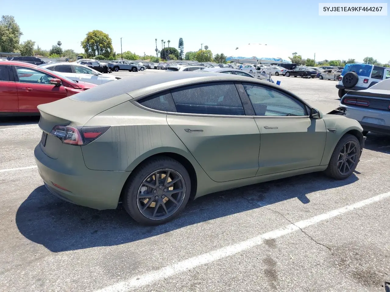 2019 Tesla Model 3 VIN: 5YJ3E1EA9KF464267 Lot: 63081695