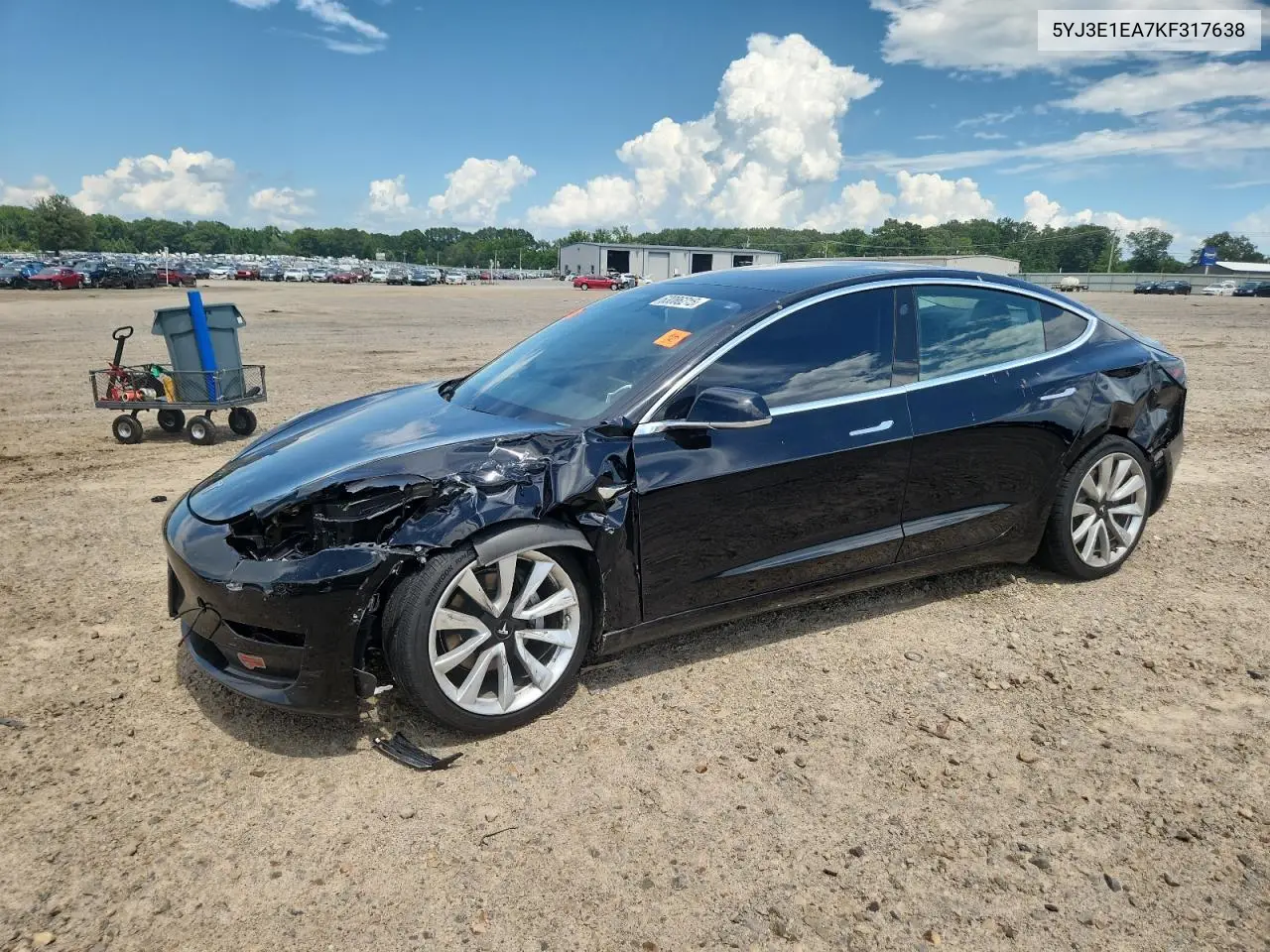 2019 Tesla Model 3 VIN: 5YJ3E1EA7KF317638 Lot: 63086215