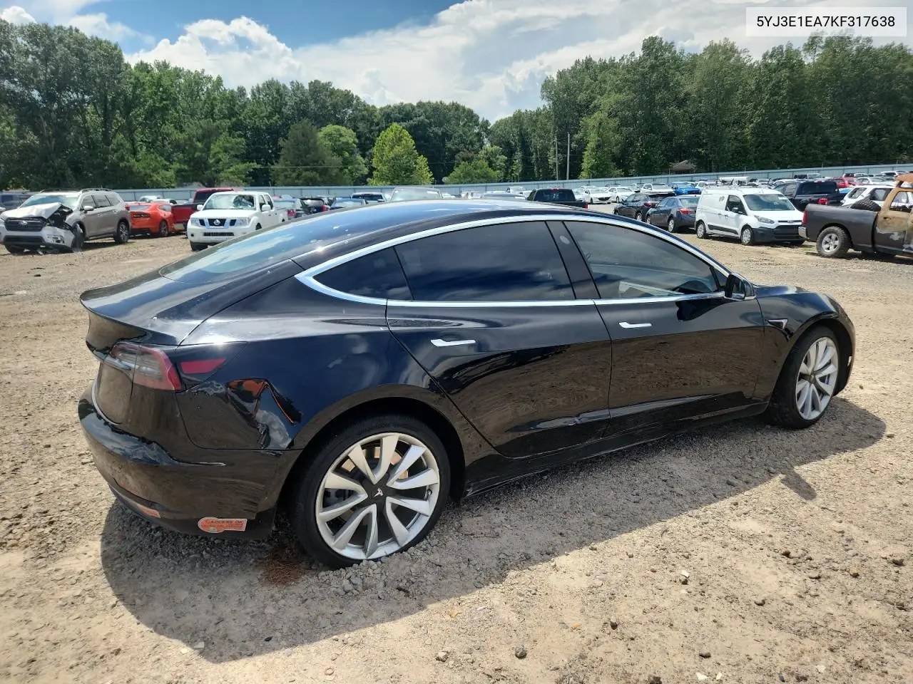 2019 Tesla Model 3 VIN: 5YJ3E1EA7KF317638 Lot: 63086215