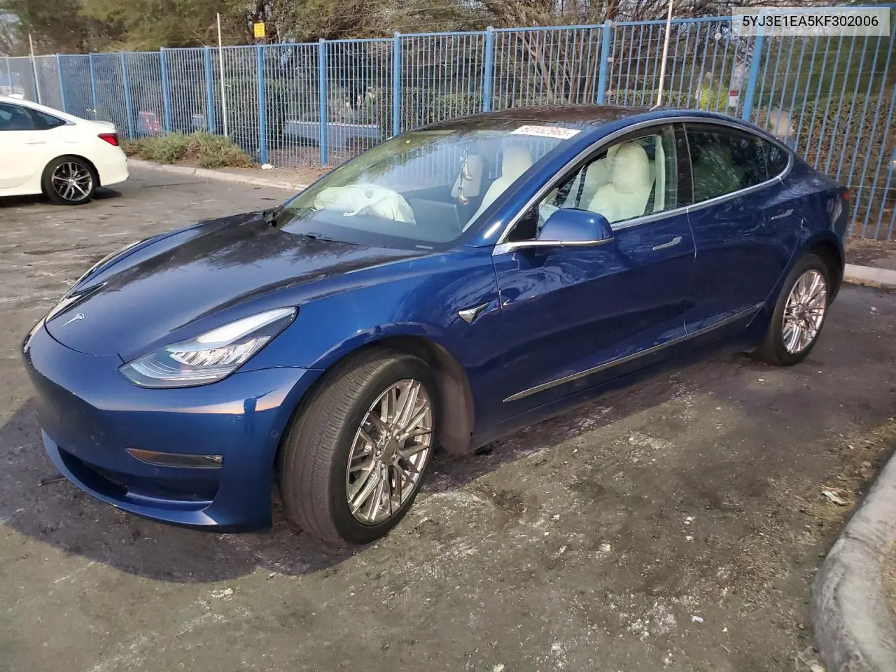 2019 Tesla Model 3 VIN: 5YJ3E1EA5KF302006 Lot: 63152965