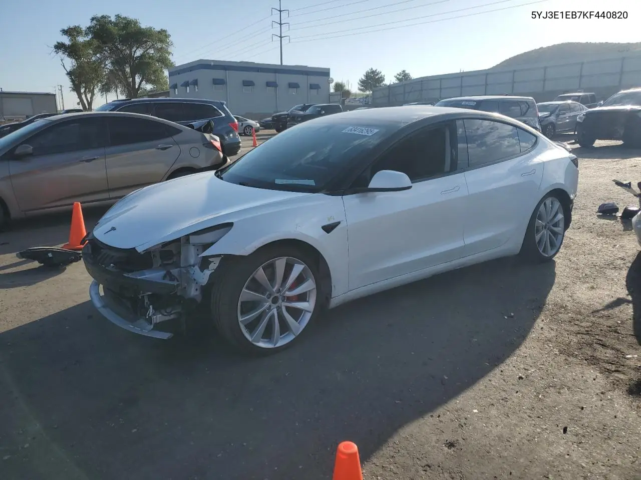2019 Tesla Model 3 VIN: 5YJ3E1EB7KF440820 Lot: 63416295