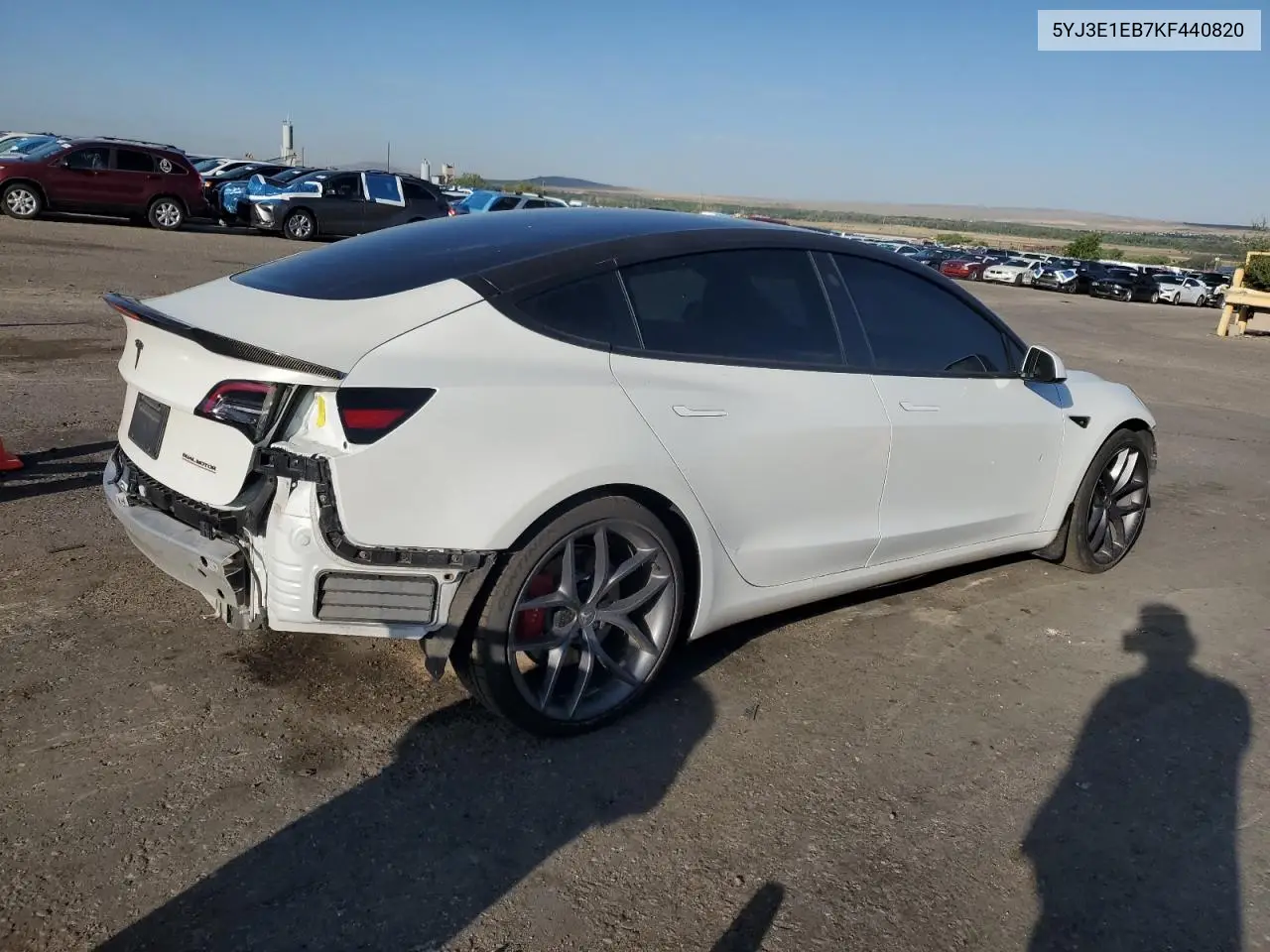 2019 Tesla Model 3 VIN: 5YJ3E1EB7KF440820 Lot: 63416295