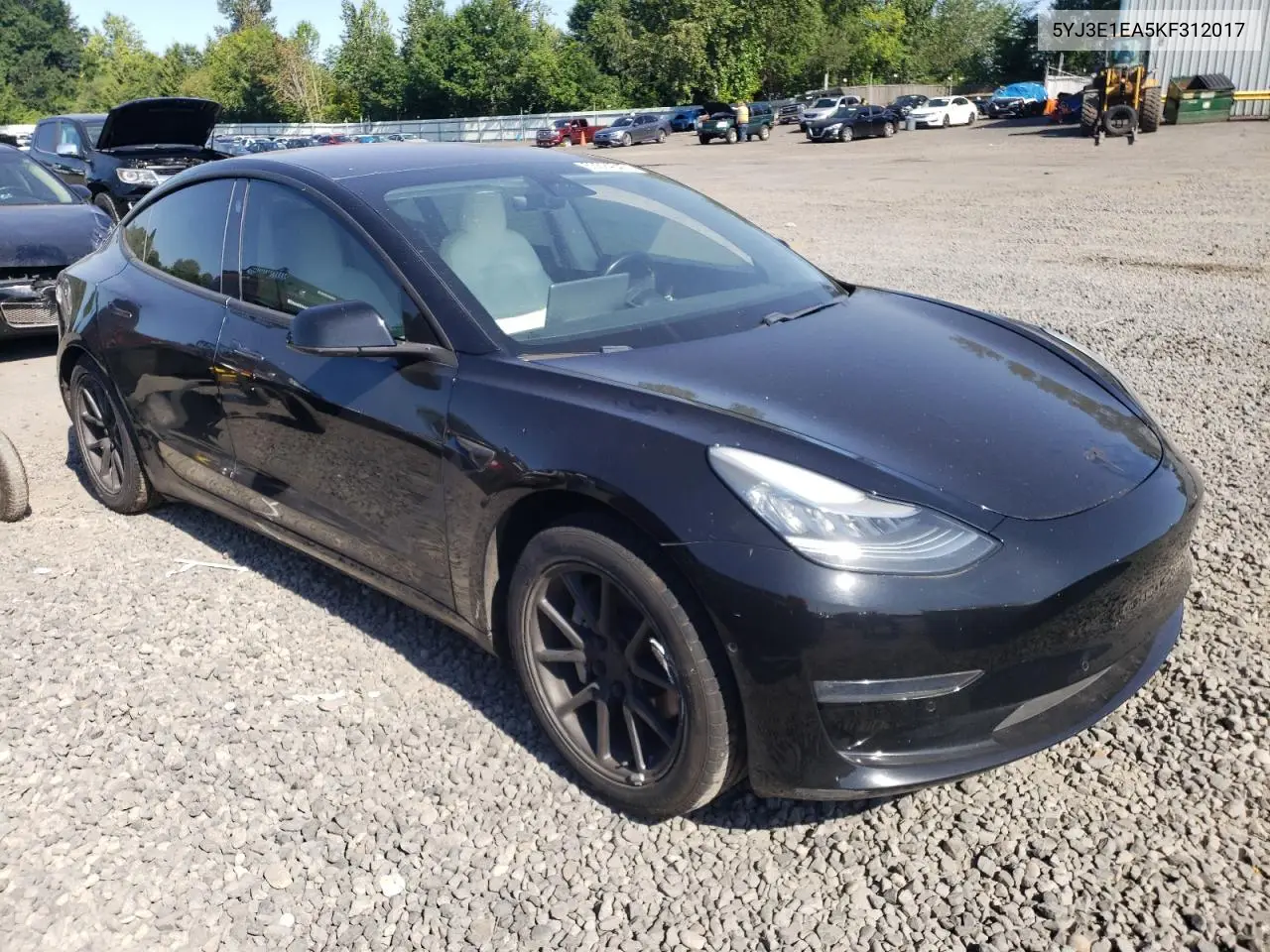 2019 Tesla Model 3 VIN: 5YJ3E1EA5KF312017 Lot: 63524345