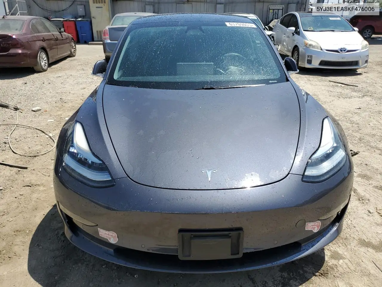 2019 Tesla Model 3 VIN: 5YJ3E1EA8KF476006 Lot: 63709005