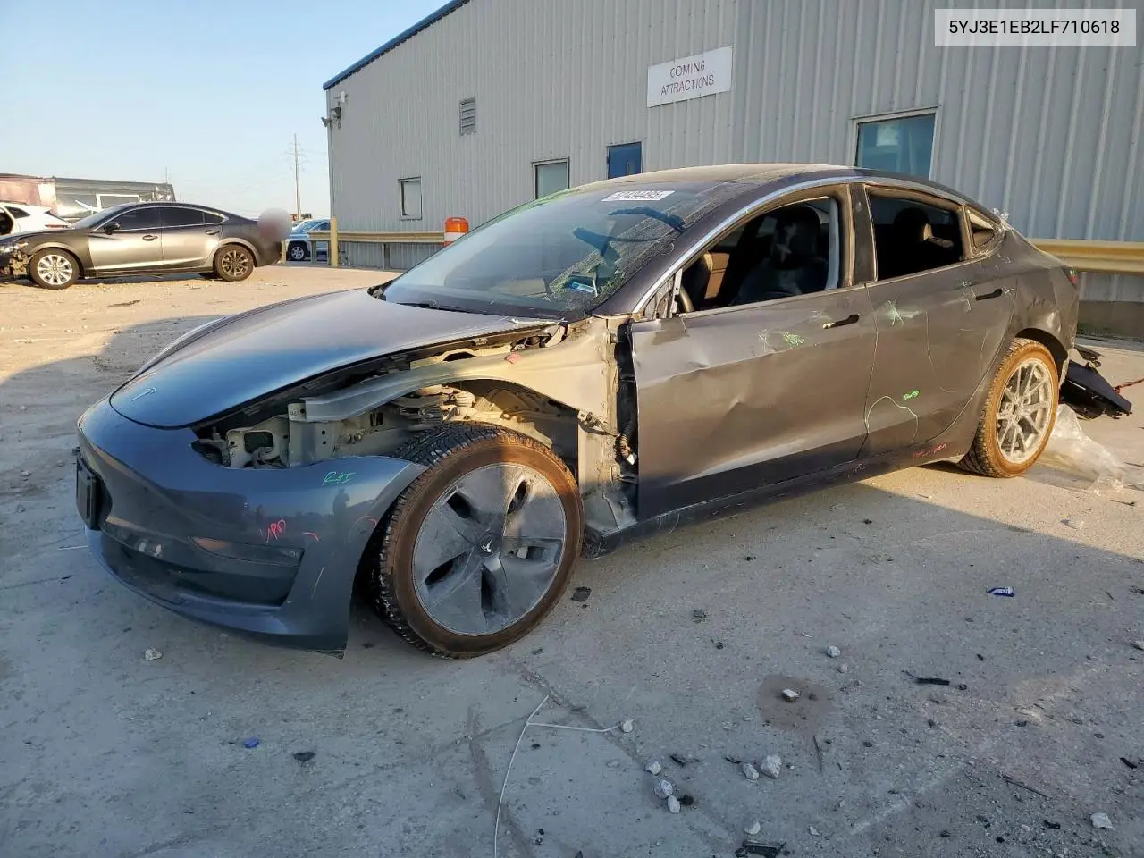 2020 Tesla Model 3 VIN: 5YJ3E1EB2LF710618 Lot: 52434495